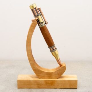 This steam punk style pen features a Mahogany wood barrel, and a Parker Style refill